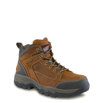 Red Wing Férfi TruHiker 5-inch CSA Safety Toe Túrabakancs Gesztenyebarna